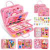 URMYWO Busy Board - Montessori Toys for 1-4 Year Olds, Busy Book Toddler Activities with Fine Motor Skills, Autism Sensory Gifts