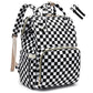 Yusudan Diaper Bag Backpack for Baby Boys Girls, Waterproof Large Nappy Bags for Mom & Dad (Checkered)