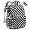 Yusudan Diaper Bag Backpack for Baby Boys Girls, Waterproof Large Nappy Bags for Mom & Dad (Checkered)