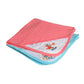 CATCUB Ultra Soft Cotton Jacquard Baby Hooded Towel Combo (Blue , Coral Pink)  Pack of 2