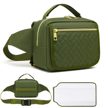 Fwkekye Small Diaper Bag With Portable Changing Pad,Crossbody Diaper Bag Pack With Wipes Pocket,Mini Diaper Bag Fanny Pack For B