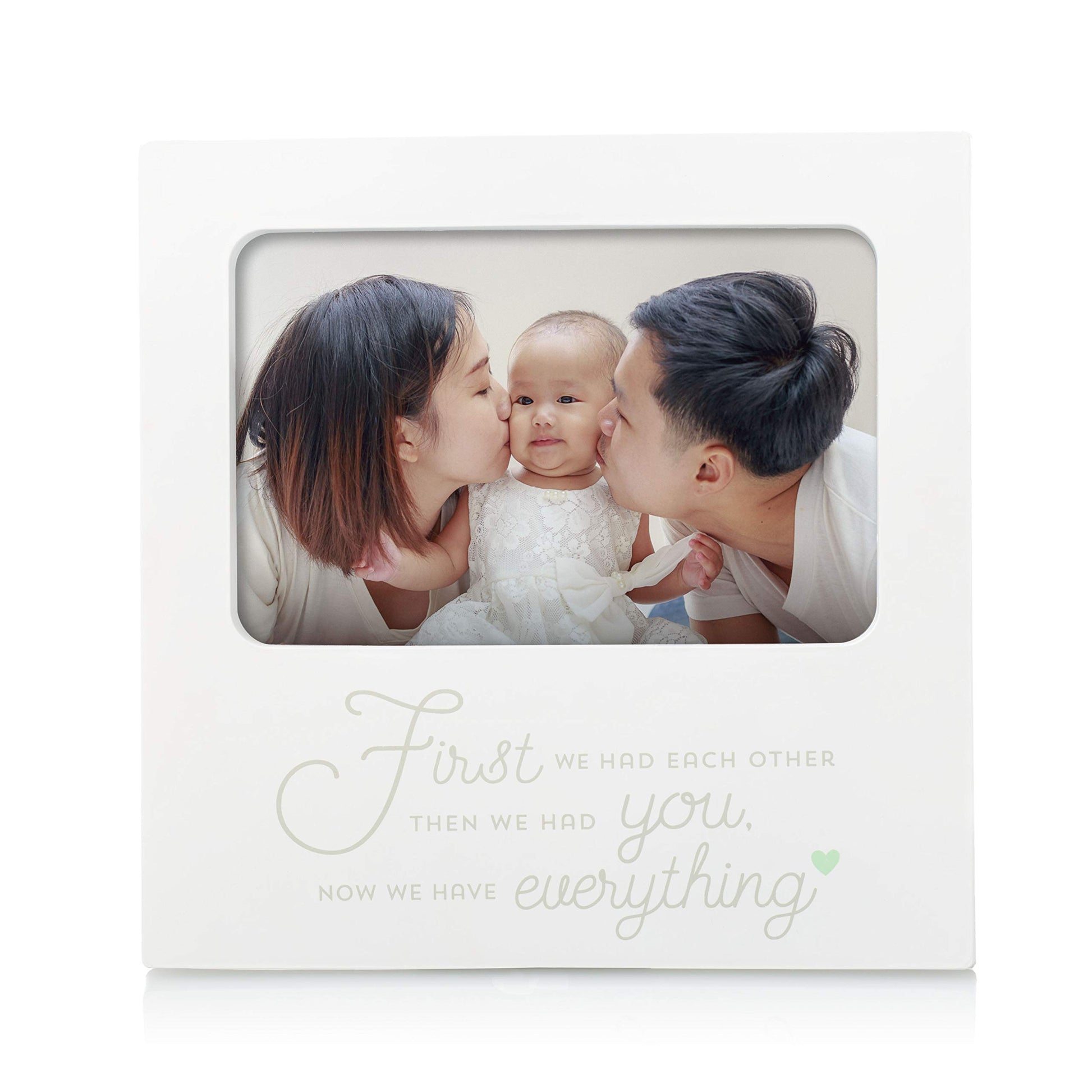 Tiny Ideas Family Keepsake Frame, First We Had Each Other, Then We Had You, Now We Have Everything' Sentiment Photo Frame, Baby