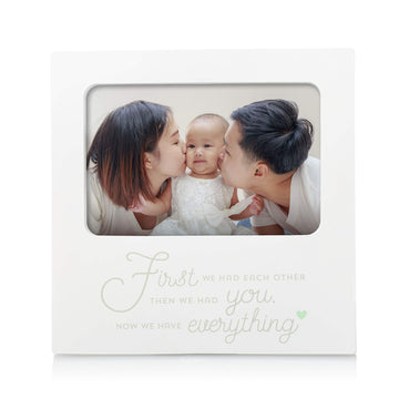 Tiny Ideas Family Keepsake Frame, First We Had Each Other, Then We Had You, Now We Have Everything' Sentiment Photo Frame, Baby