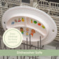 Upwardbaby Cocomelon Silicone Baby Plate - Suction Plates For Baby, Non Slip Reusable Portable Toddler Plates With Suction, Less