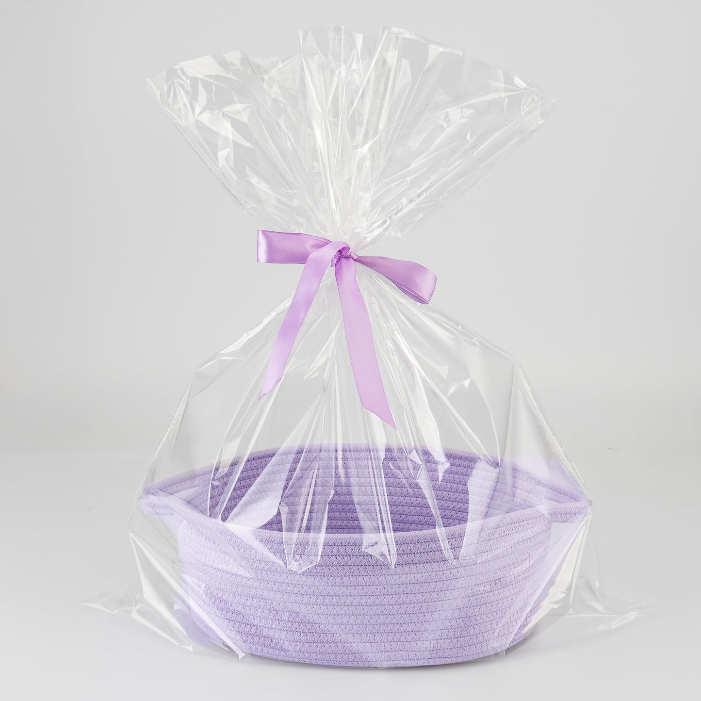 JUNBOLE Baby Gifts Basket Empty with Gifts Bag and Ribbon13?10?5?Cute Gifts Basket to Fill Easter Basket Birthday Basket Small W
