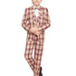 Jeetethnics Boys Beige Checked Coat Suit Set With Waistcoat Shirt And Trousers (9078Aq)