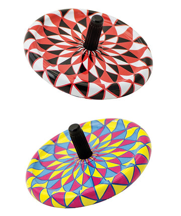 Schylling Sc-Ttt Tiny Tin Tops, Assorted Designs And Colours