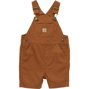 Carhartt Unisex Baby Loose Fit Canvas Shortall, Carhartt Brown, 9M