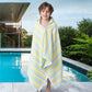 Voova & Movas Toddler Towels For Boys - 100% Cotton (3-10Years) - Quick Dry Absorbent Lightweigh Hooded Wrap Towel For Pool | Sw