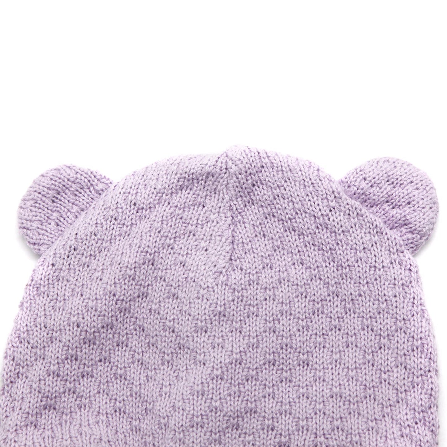 Duoyeree Kids Baby Hat Soft Warm Cable Knit Beanie Toddler Girl Fall Winter Hats(Purple,6-12 Months)