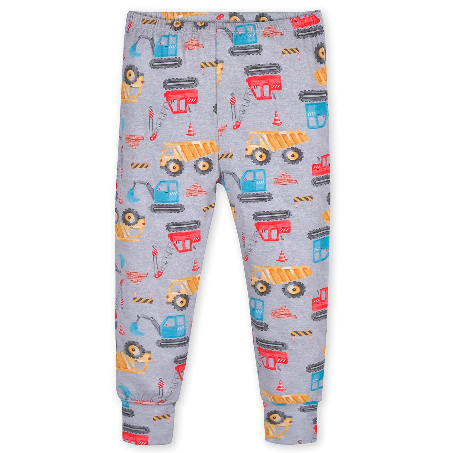 Gerber Unisex Baby Toddler Buttery Soft 2-Piece Snug Fit Pajamas With Viscose Made From Eucalyptus, Construction, 12 Months