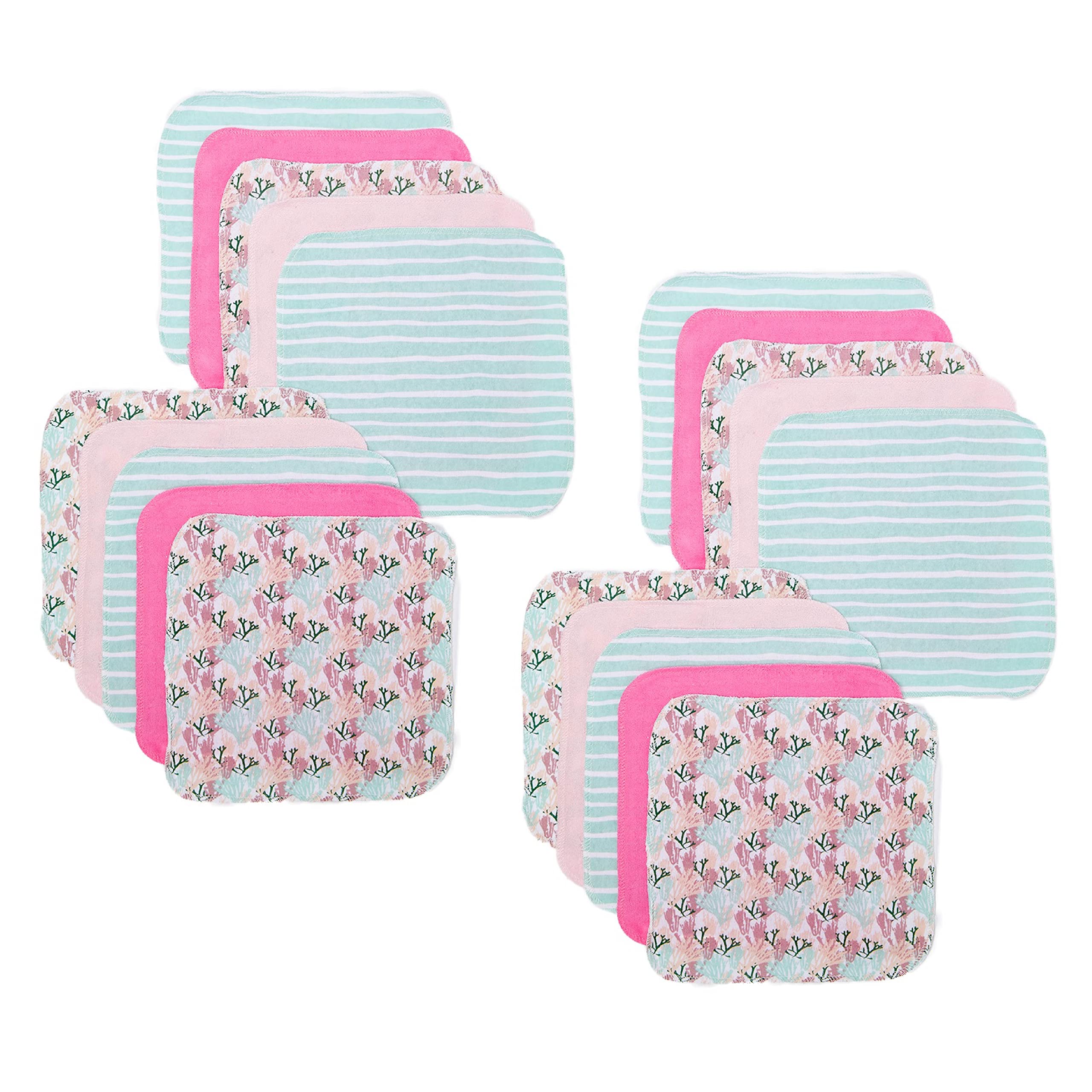 Spasilk Washcloth Wipes Set For Newborn Boys And Girls, Soft Terry Was – Cutebab WBCBBB0B62CFM47