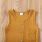 Iddolaka Newborn Summer Baby Boy Girl Romper Bodysuit Jumpsuit Playsuit One Piece Outfit Clothes (Yellow, 6-12 Months)