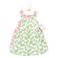Hudson Baby Girls' Toddler Cotton Dresses, Palm Leaf, 5T