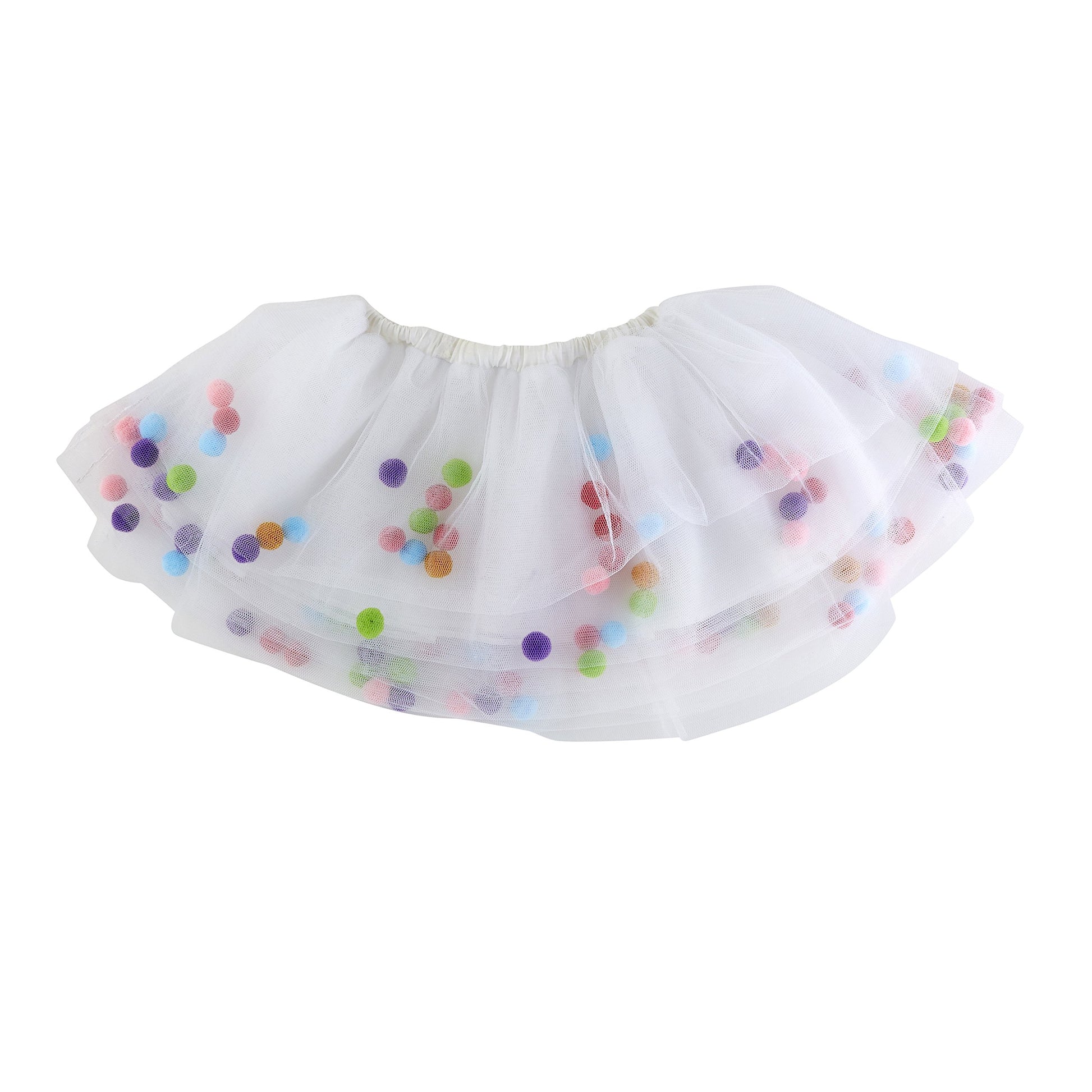 Stephan Baby Baby Girls' Tutu, Floating Pom-Poms, 1 Count (Pack Of 1)