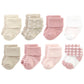 Hudson Baby Unisex Baby Cotton Rich Newborn And Terry Socks, Mauve Taupe, 6-12 Months