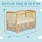 Dream On Me Chelsea 5-In-1 Convertible Crib In Natural, Jpma Certified