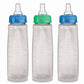 Gerber First Essential Clear View Plastic Nurser With Latex Nipple, Bpa Free, Colors May Vary, 3 Pack