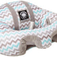 The Original Hugaboo Infant Sitting Chair - Blue Chevron , 3-10 Month