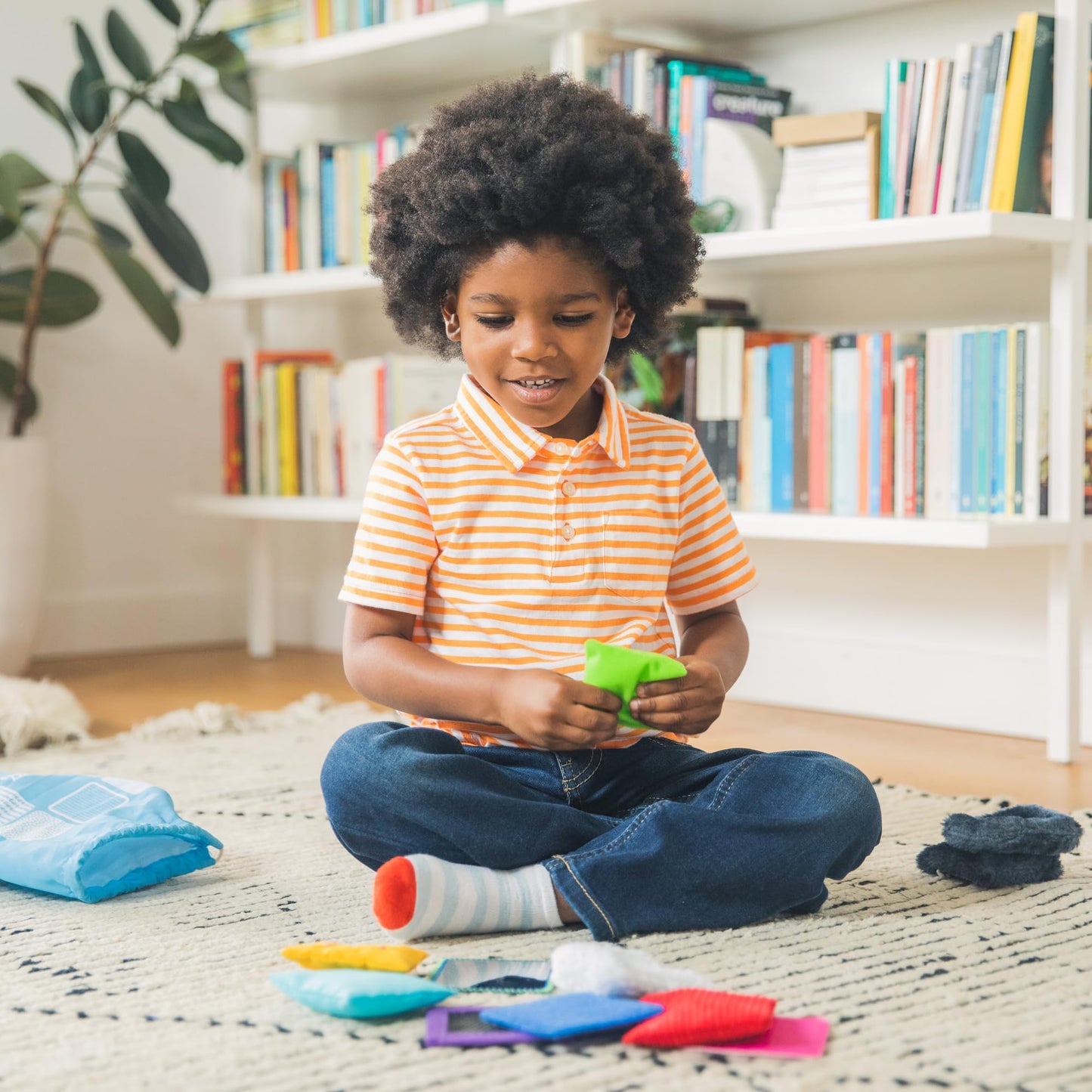 Educational Insights Sensory Squares - Sensory Toys for Toddlers, Textured Bean Bags for Classroom, Toddler Classroom Must Haves