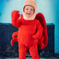 Fun Costumes Disney The Little Mermaid Sebastian For Infants, For Cosplay, Halloween, Beach Party, & Couples Dress Up 6/9 Months