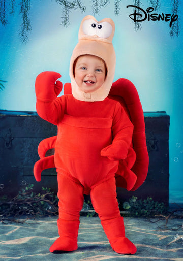 Fun Costumes Disney The Little Mermaid Sebastian For Infants, For Cosplay, Halloween, Beach Party, & Couples Dress Up 6/9 Months