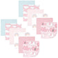 Hudson Baby Unisex Baby Flannel Cotton Washcloths 12-Pack, Girl New Elephant, One Size