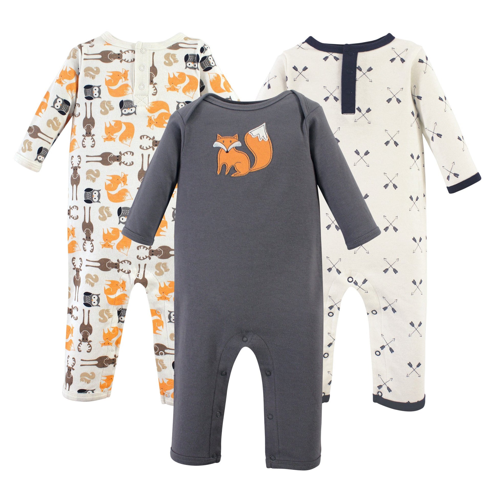 Hudson Baby Baby Girls Cotton Coverall, Forest, 12-18 Months Us