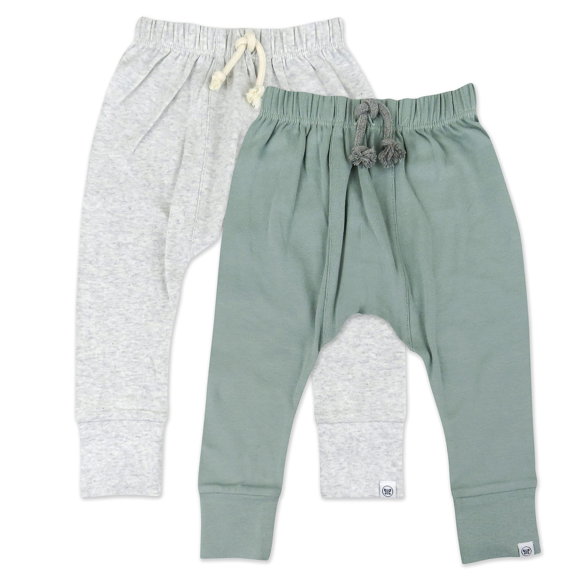 Honestbaby Multipack Honest Pants Joggers Pull On 100% Organic Cotton For Infant Baby And Toddler, Boys, Girls, Unisex, Morning