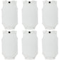 Little Pipers Baby Cotton Onesee White Undershirts Bodysuits 6 Pack 3-6 Months, White Sleeveless (6Pk)