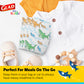 Glad For Kids Shark Disposable Paper Bibs With Crumb Catcher For Feeding - Absorbent And Leakproof Eating And Travel Essentials