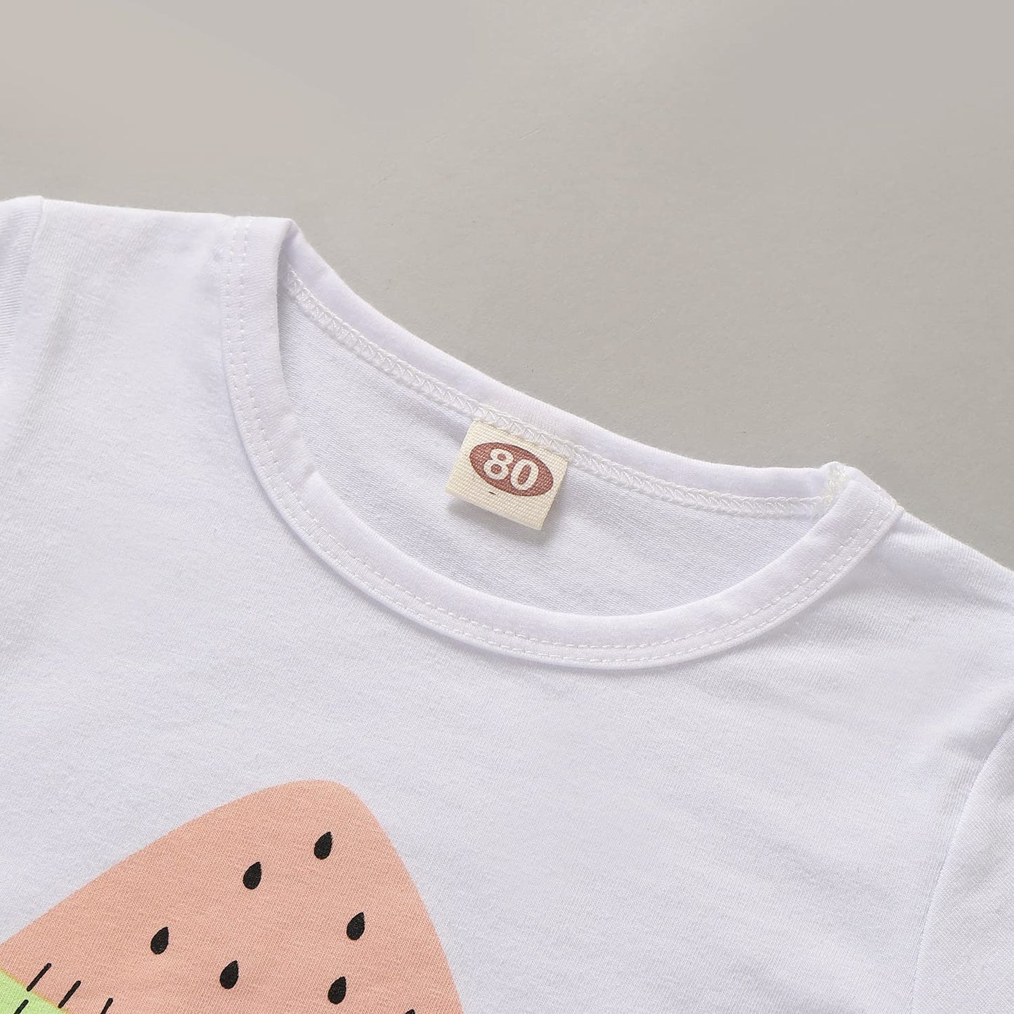 Goodplayer Toddler Baby Girls Summer Clothes Set Kids Watermelon Print T-Shirt Short Sets Outfits For 1-4 Years Old (18-24 Month