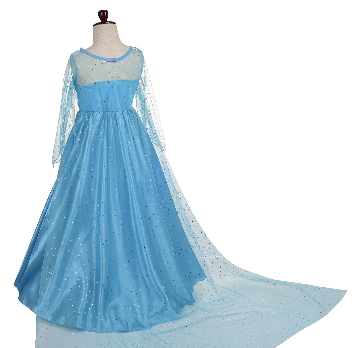 Dressy Daisy Little Girls Ice Princess Costumes Birthday Halloween Christmas Fancy Dress Up With Long Train Size 6X-8 Style G