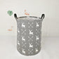 Acmuuni 19.7 Inch Round Kids Laundry Clothes Hamper Laundry Basket With Handles,Baby Toys Storage Organizer Bins Laundry Gift Ba
