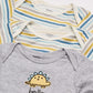 Gerber Baby Boy'S 8-Pack Short Sleeve Onesies Bodysuits, Dinosaur Blue, 12 Months