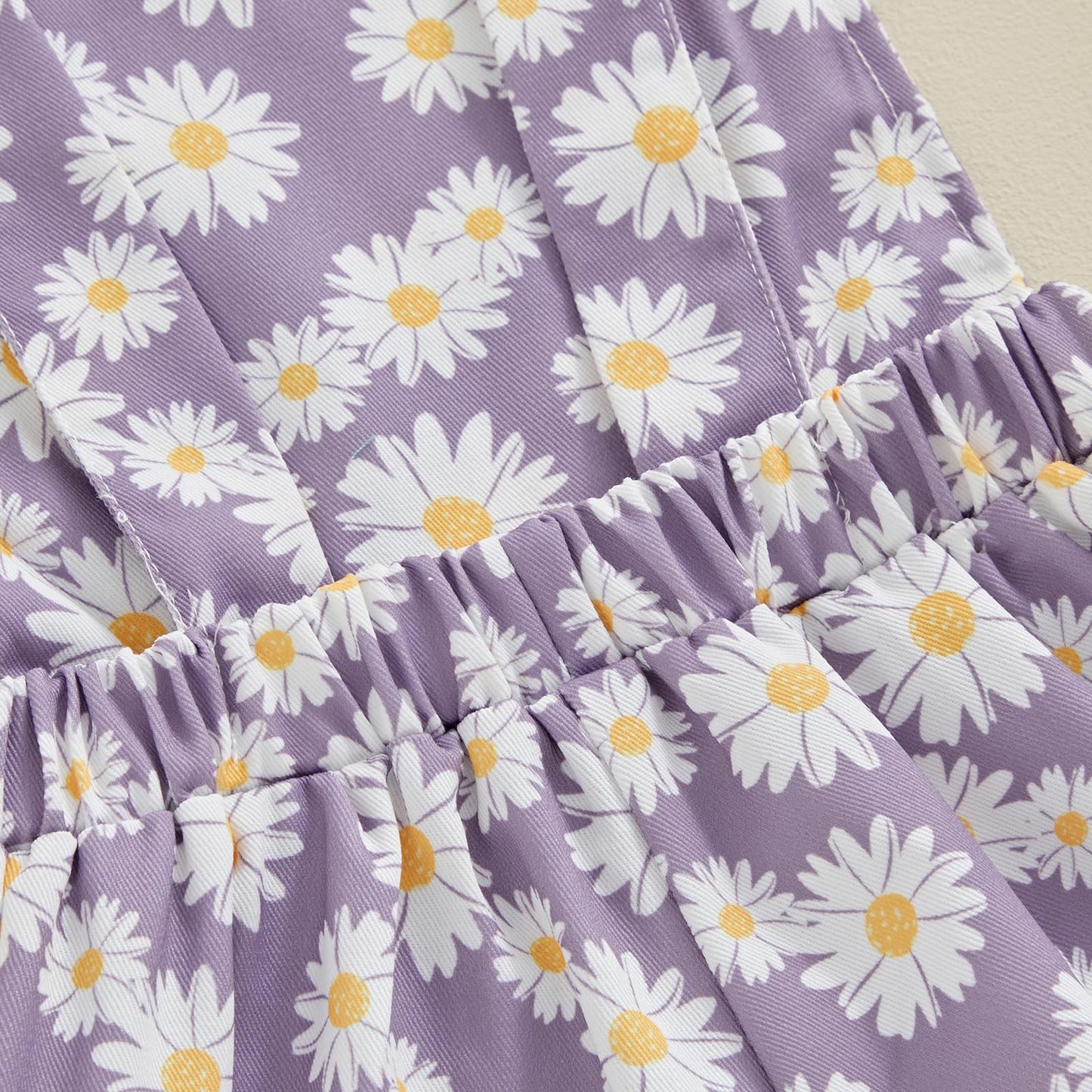 Ayalinggo Toddler Baby Girl Sunflower Print Overalls Shorts With Pocket Suspender Trousers Cute Summer Clothing Outfit (Daisy-Pu