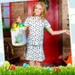 Honeydak 4 Pcs Easter Bunny Basket Bags For Kids Canvas Bunny Totes Bag Bucket For Easter Eggs Toys Rabbit Easter Hunt Basket Wi