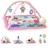 Bright Starts Floral Safari Activity Gym & Play Mat With Take-Along Toys, Ages Newborn +