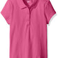 The Children'S Place Girls Uniform Pique Polo Shirt, Aurora Pink, 10 12 Us