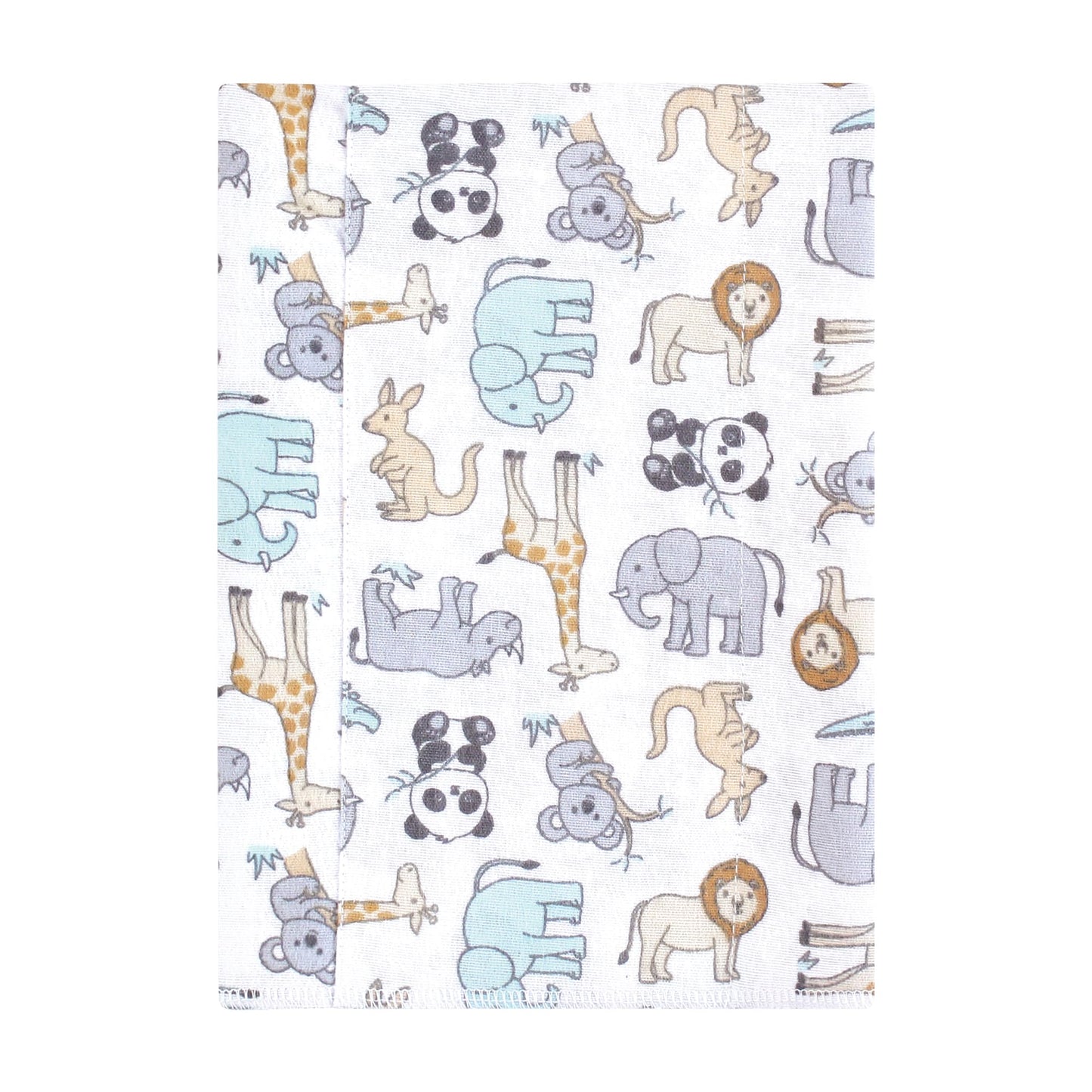 Hudson Baby Unisex Baby Cotton Flannel Burp Cloths, Kangaroo, One Size