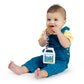 Bright Starts Cookies & Teethe 2-in-1 Rattle and Teether Activity Toy, Soothe Sore Gums, Entertain Baby with Rattle Toy, Unisex,