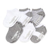 Burt'S Bees Baby Baby Socks Ankle Or Crew Height Made With Soft Organic Cotton - 6 Packs With Non-Slip Grips For Babies And Newb
