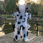 Arokibui Inflatable Cow Costume Blow Up Costume Cosplay Party Festival Halloween Costume Parade Carnival Costume Jumpsuit