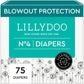 LILLYDOO Baby Diapers - Size 4 (20-31 lbs), Half-Monthly Supply (75 Count), Leak Protection, Skin-Friendly, Ultrasoft, Perfume- 