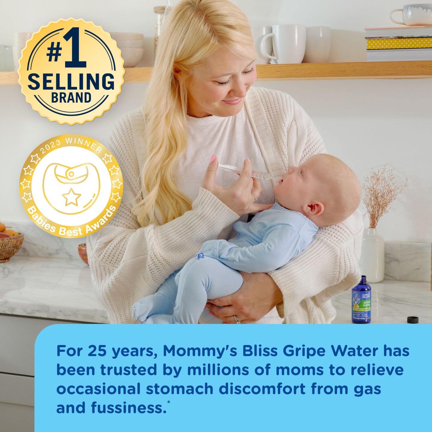 Mommy'S Bliss Gripe Water For Babies With Gas, Colic Or Stomach Discomfort Day & Night Combo