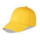 Langzhen Cotton Outdoor Toddler Girls Boys Plain Baseball Cap Baby Infant Structured Adjustable Hat For Kids Sun Hat (M-Yellow)
