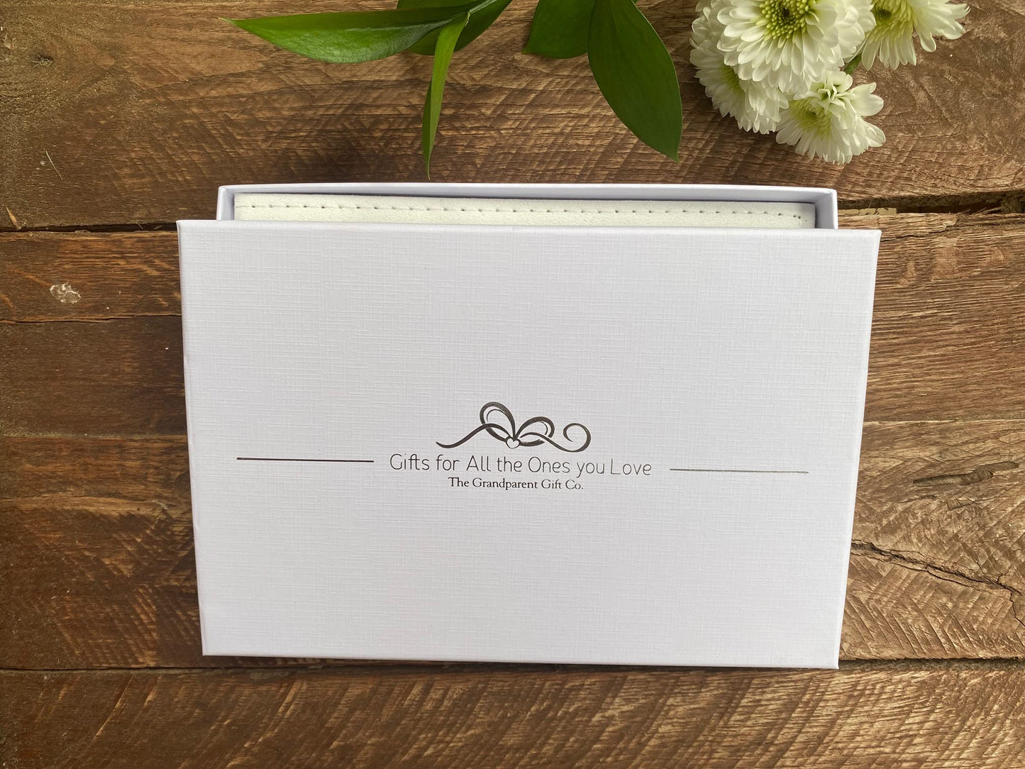 Grandparent Gifts 1St Granddaughter Brag Book White Faux-Suede Hold 32 4X6 Image