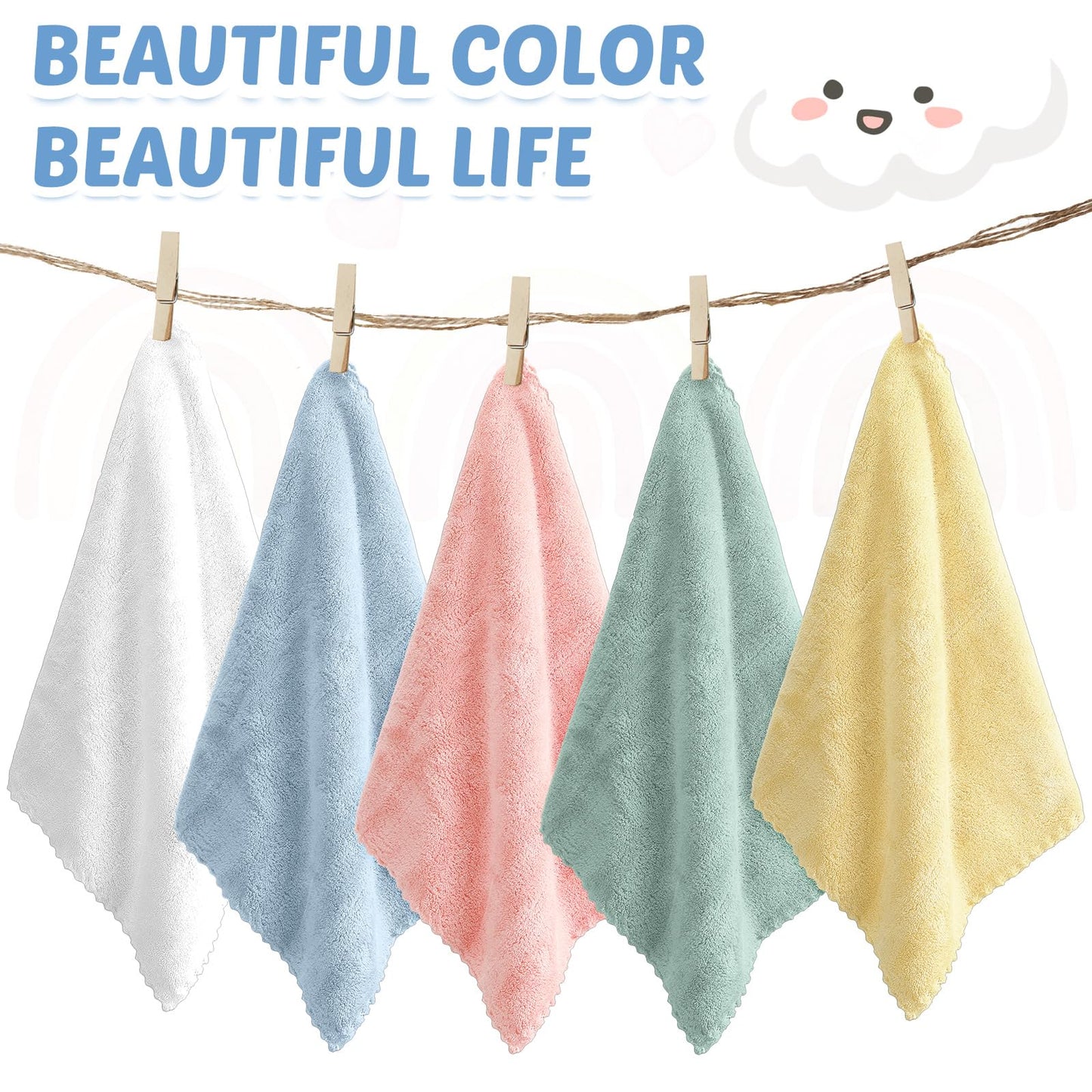 Newwiee 50 Pack Baby Burp Cloths 20''X10'' Absorbent Burping Cloths For Girl Boy Large Baby Rags Towels For Newborn Essential(Co