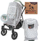 Muslin Baby Car Seat Cover & Stroller Cover: 100% Organic Cotton Breathable Infant Carseat Cover for Boys & Girls, Boho Privacy 