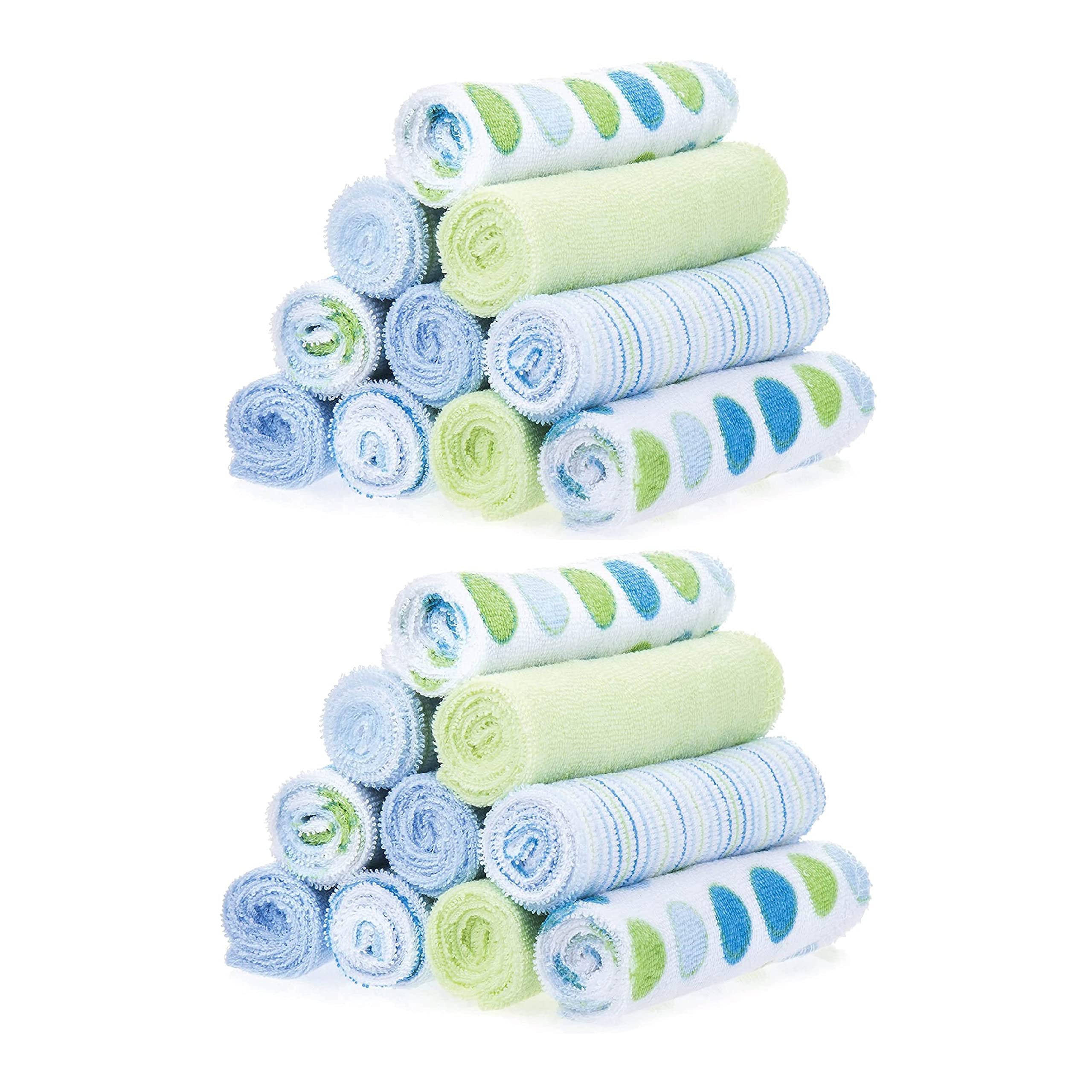 Spasilk Washcloth Wipes Set For Newborn Boys And Girls, Soft Terry Was – Cutebab WBCBBB0B625MKP4